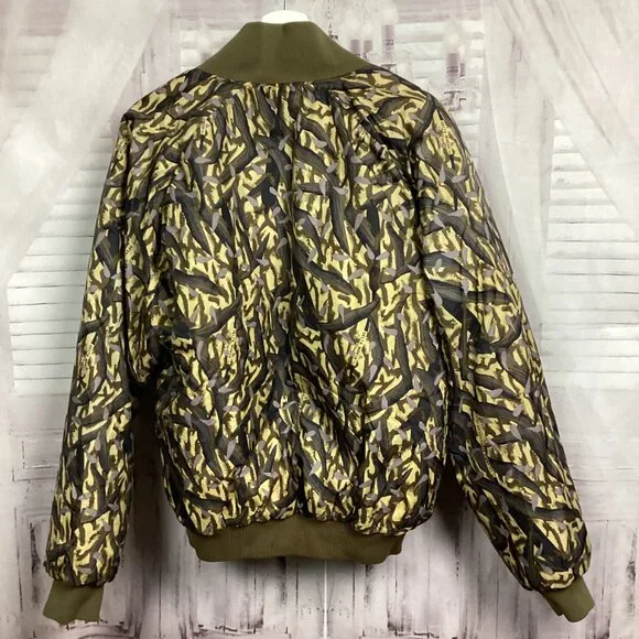 ColumbiaCamo Reversible Bomber Hunting Jacket 80s M